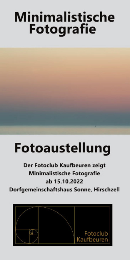 Minimalistische Fotografie - Fotoclub Kaufbeuren