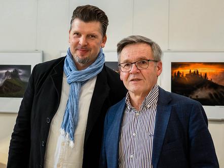 1. Landesvorsitzender Alexander Gohlke und 2. Landesvorsitzender Wolfgang Elster (re.)