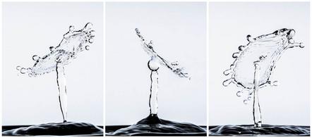 Felix Knote - fotoclub würzburg - Wassertropen Triptychon