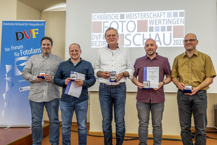 Medaillengewinner v.l. - Alexander Arnberger, Manuel Schmidt, Robert Span, Marco Kienzle, Dirk Haas 