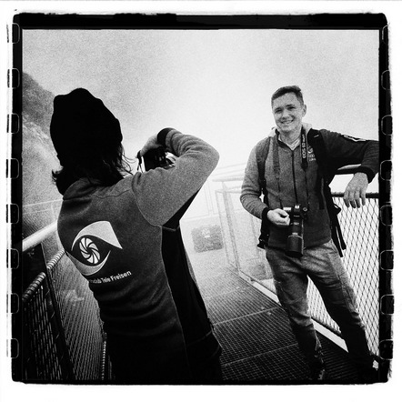 Fotosession auf dem Nebelhorn