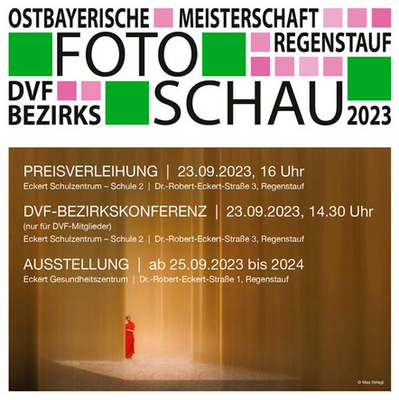Plakat zur Oberbayerischen Fotomeisterschaft 2023